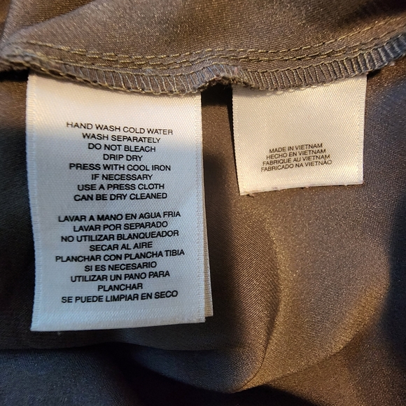 Nine West 95%polyester but super silky soft charcoal grey top - Picture 4 of 8